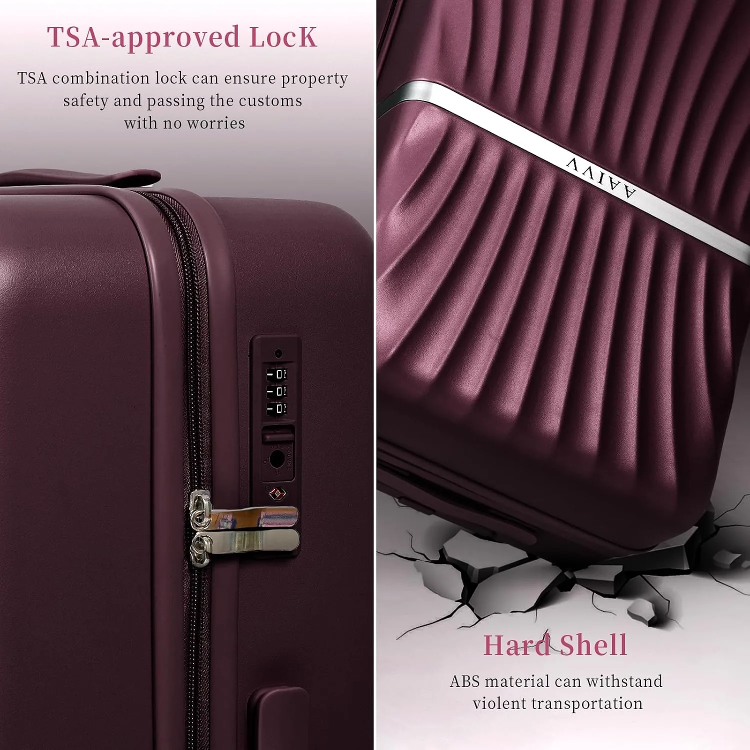 4-piece expandable luggage set — image 11