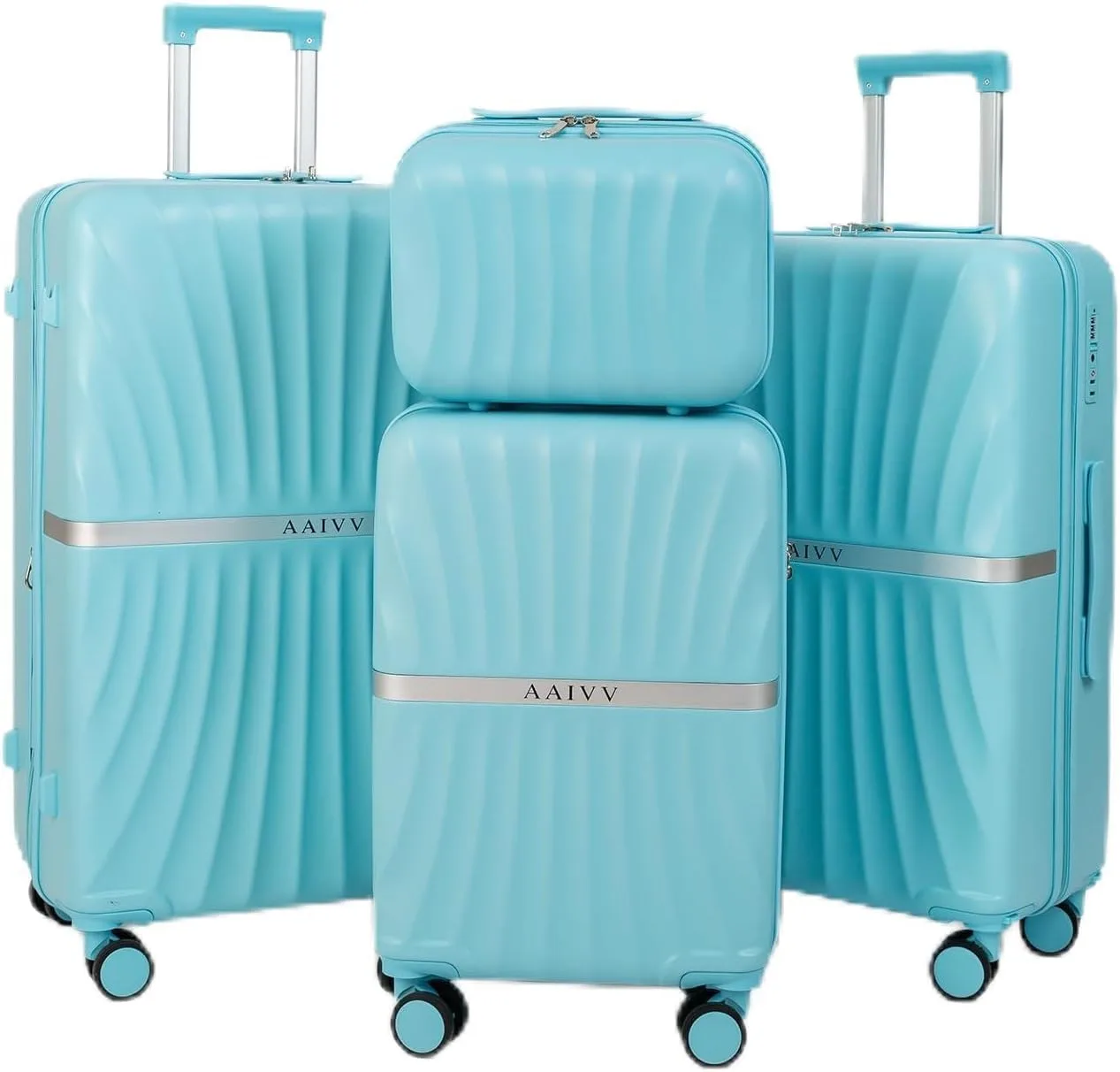 4-piece expandable luggage set — image 3