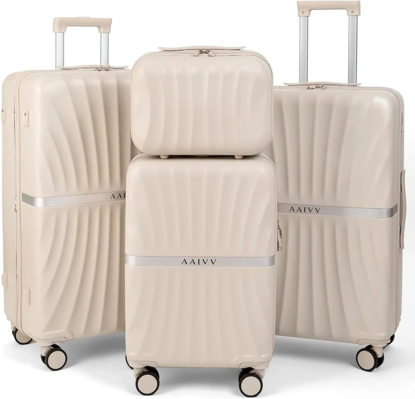 4-piece expandable luggage set — image 4